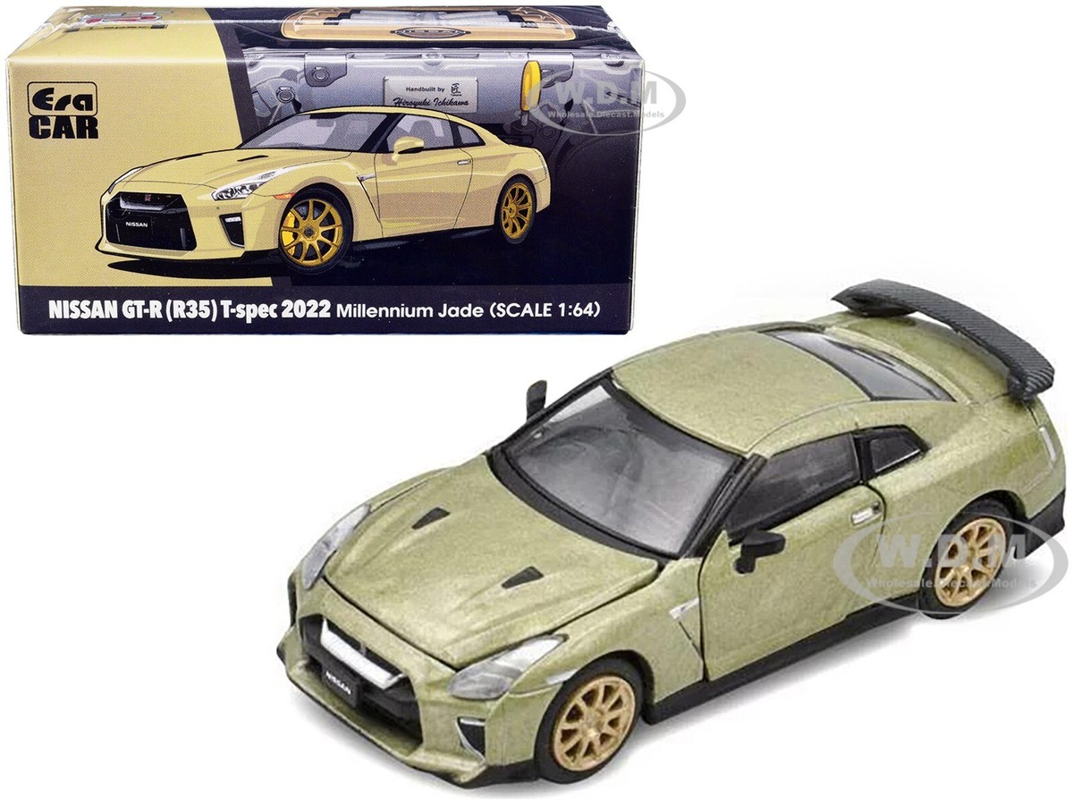 2022 NISSAN GT-R R35 T-SPEC RHD MILLENIUM JADE 1/64 DIECAST ERA