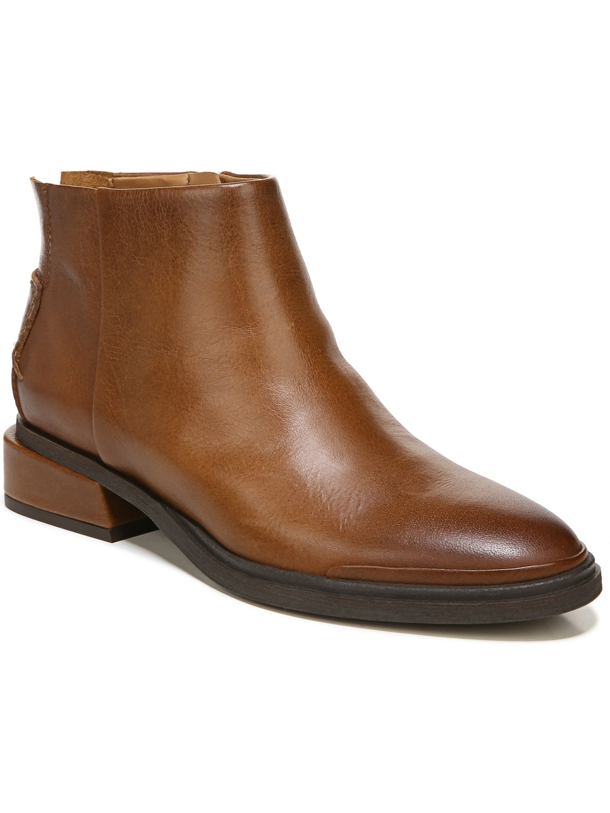 Женские коричневые кожаные ботильоны Nemi с круглым носком и блочным каблуком Goring на подкладке SARTO, 7,5 М