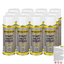 12x BREHMA Starthilfespray Starter Hilfe Star...