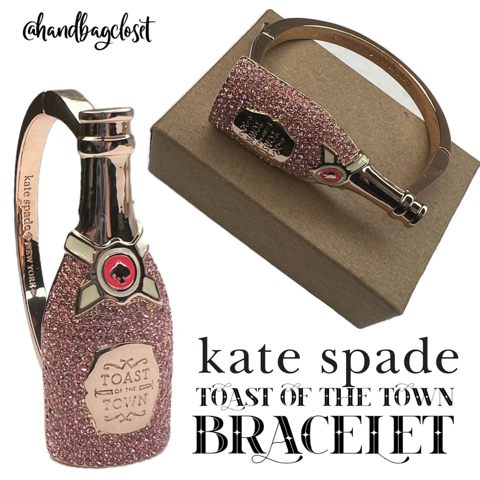 Pulsera CRISTALES Kate Spade Make Magic Champagne Bottle Town Foto 2 de 4