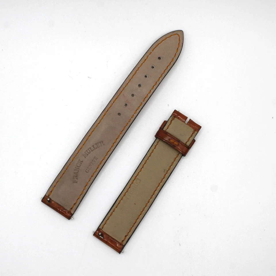 Franck Muller Cognac Brown 16mm x 16mm Leather Watch Band Strap - Image 2 of 2