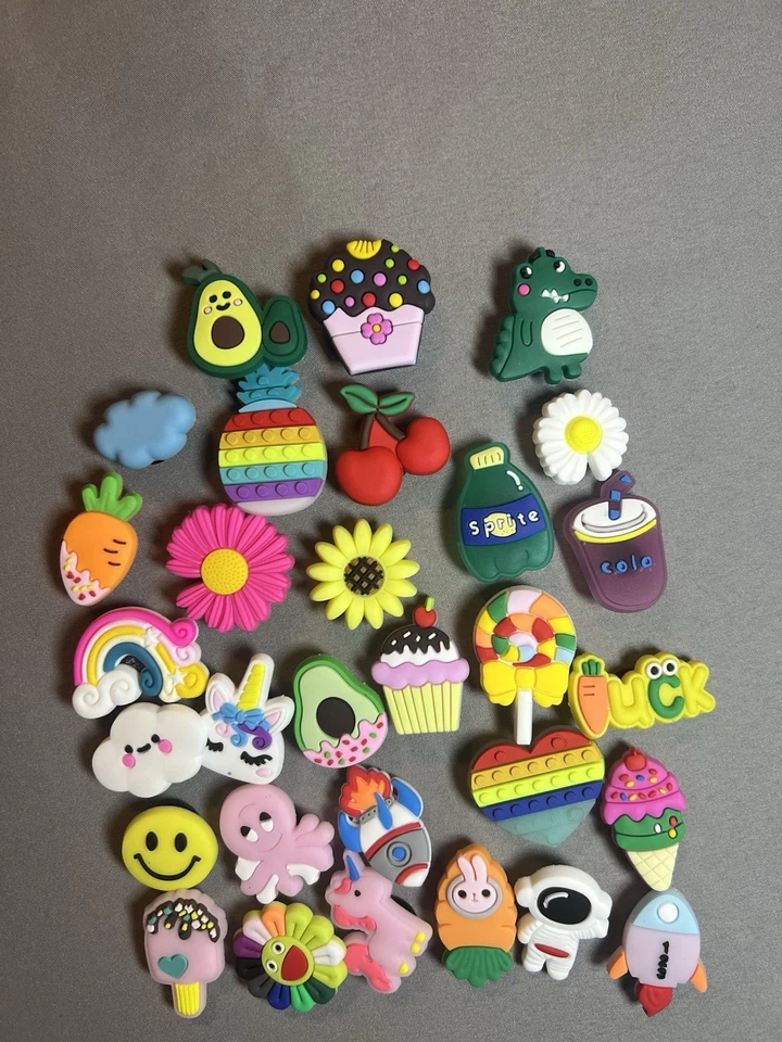 Crocs Jibbitz Charms Lot 30 Piece Adult Cute Teen Shoe Accessories - Image 4 of 4