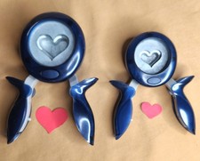 Fiskars Lot of Two Paper Punches .5" Heart 1.5" Scalloped Heart Scrapbooking