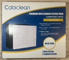 Cabiclean Premium Filter Pack (1 Hepa + 2 Carbon Filters) Replacement AP-1512HH