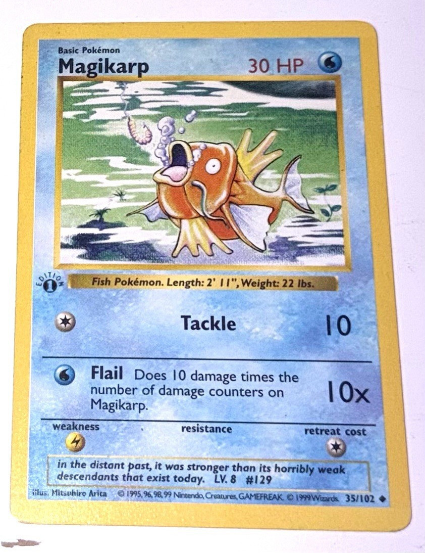 Magikarp (35/102) - 1st Edition Base Set Shadowless - Pokemon English (NM)