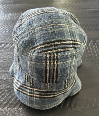 R13 Layered Bucket Hat Embroidered R13 logo Japanese plaid Blue | eBay
