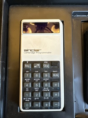 Sinclair Cambridge Programmable Calculator with Original Box 