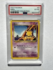 2002 Pokemon Legendary Collection Abra 67 Reverse Holo PSA 6 EX-MT Graded Card on eBay