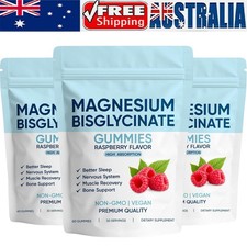 3Pack Spnutrition Magnesium Bisglycinate Gummies Relax Muscles Improve Sleep AU
