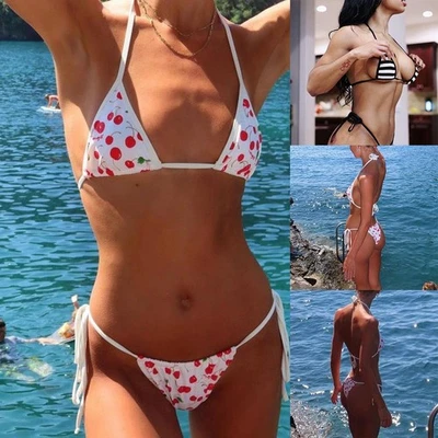 Ensemble bikini maillot de bain femme neuf avec bretelles pour piscine et plage - Photo 1/4