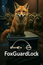 Animal Proof Trash Can Locks, (2x) .Wind, Raccoon, and Bears. FoxGuardLock 