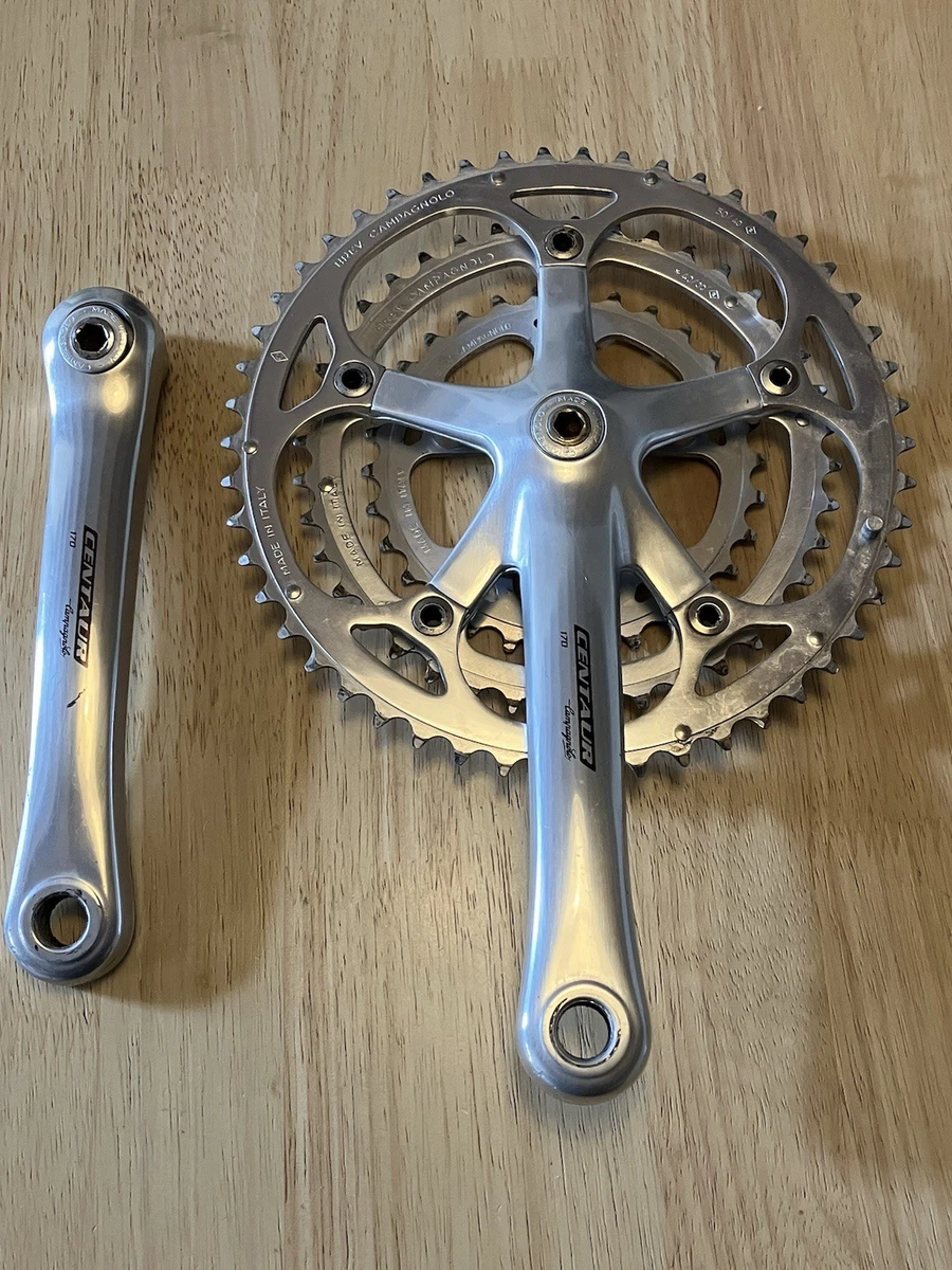 Pédalier Campagnolo Triple Plateaux, Alu, Vélo Route/course, Occasion