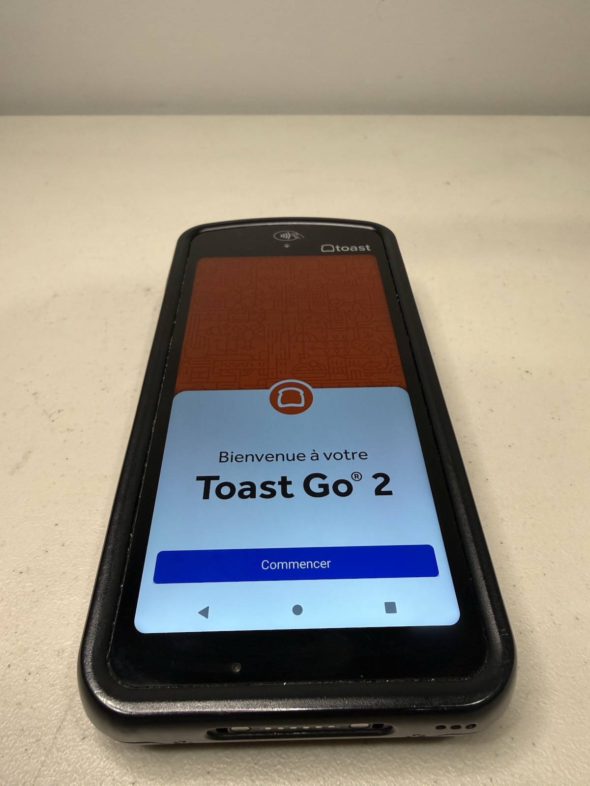 Toast Go 2 Handheld POS Card Reader TG200- Read Description- Broken Hand Strap