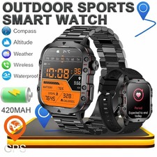 GPS Sport Smartwatch - 1.96-inch AMOLED Square Display
