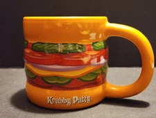 SpongeBob Krabby Patty Mug, 2023, Viacom International, Nickelodeon, 14 oz.