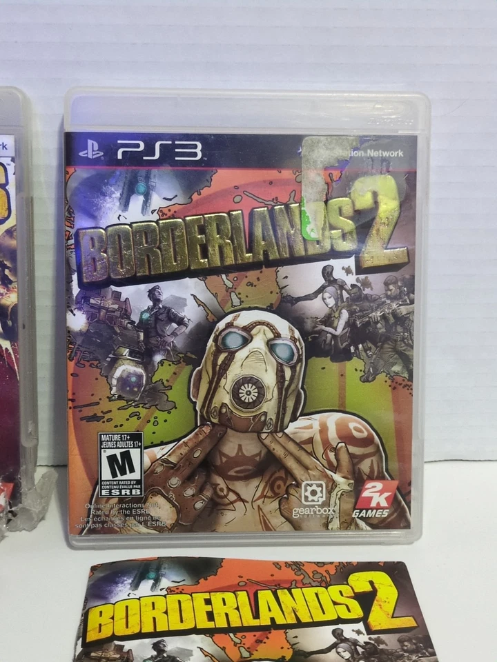 Borderlands PS3 Bundle 1 & 2 Sony PlayStation 3 Complete CIB Manual Tested Lot - Image 3 of 4