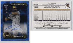 2024 Topps Chrome Update Sapphire Edition /199 Sal Frelick Rookie Auto RC