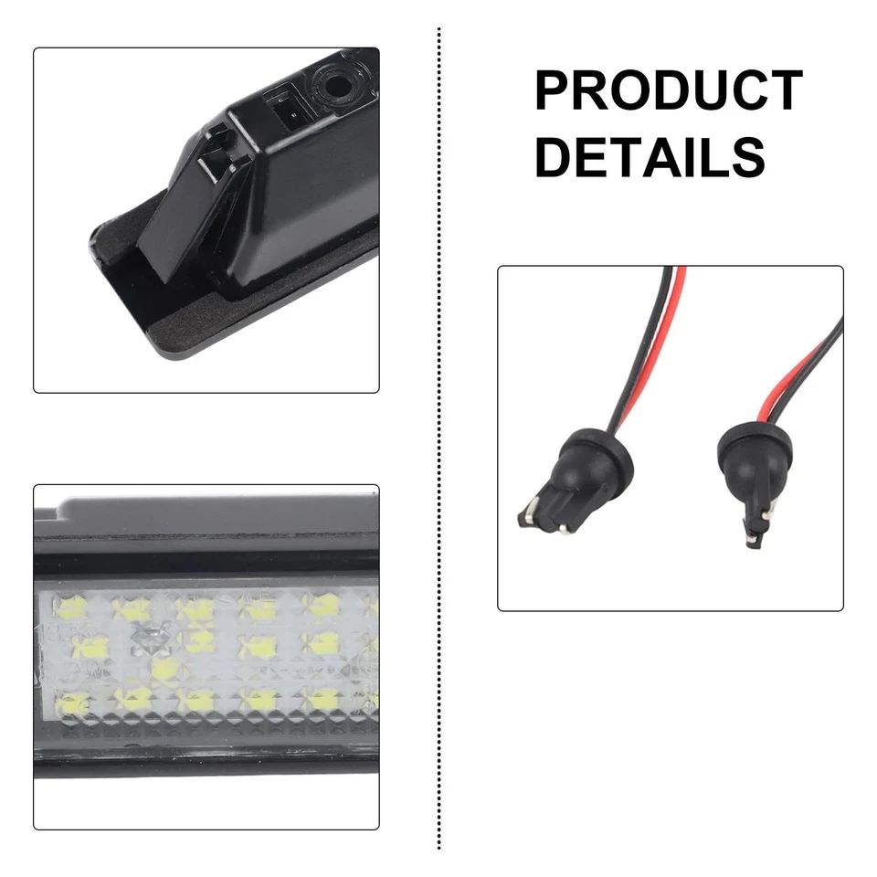 Useful License Plate Light For Mercedes Sprinter W906/Vito W639 LED Xenon White - Image 3 of 4