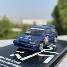 JDM Classic 1:64 Civic EF Blue Diecast Model - 90s Tuner Car Collectible