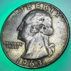 1963-D Washington Quarter -.25c Silver