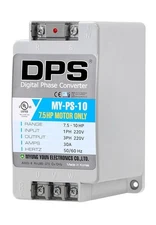 10HP Sinlge Phase to 3 Phase Converter, MY-PS-10 model, UL-Listed, 200V - 240V
