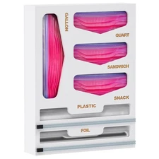 DALSHABET Bamboo Bag Organizer with Magnetic Closure, 6 In 1 Kitchen Drawer F...