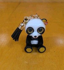 2020 TY Beanie Boos Mini Boo Collectible Metal Key Clip - CHI the Panda Bear 2"