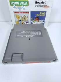 SESAME STREET ABC -- NES Nintendo Game w/ Instructions Manual Booklet