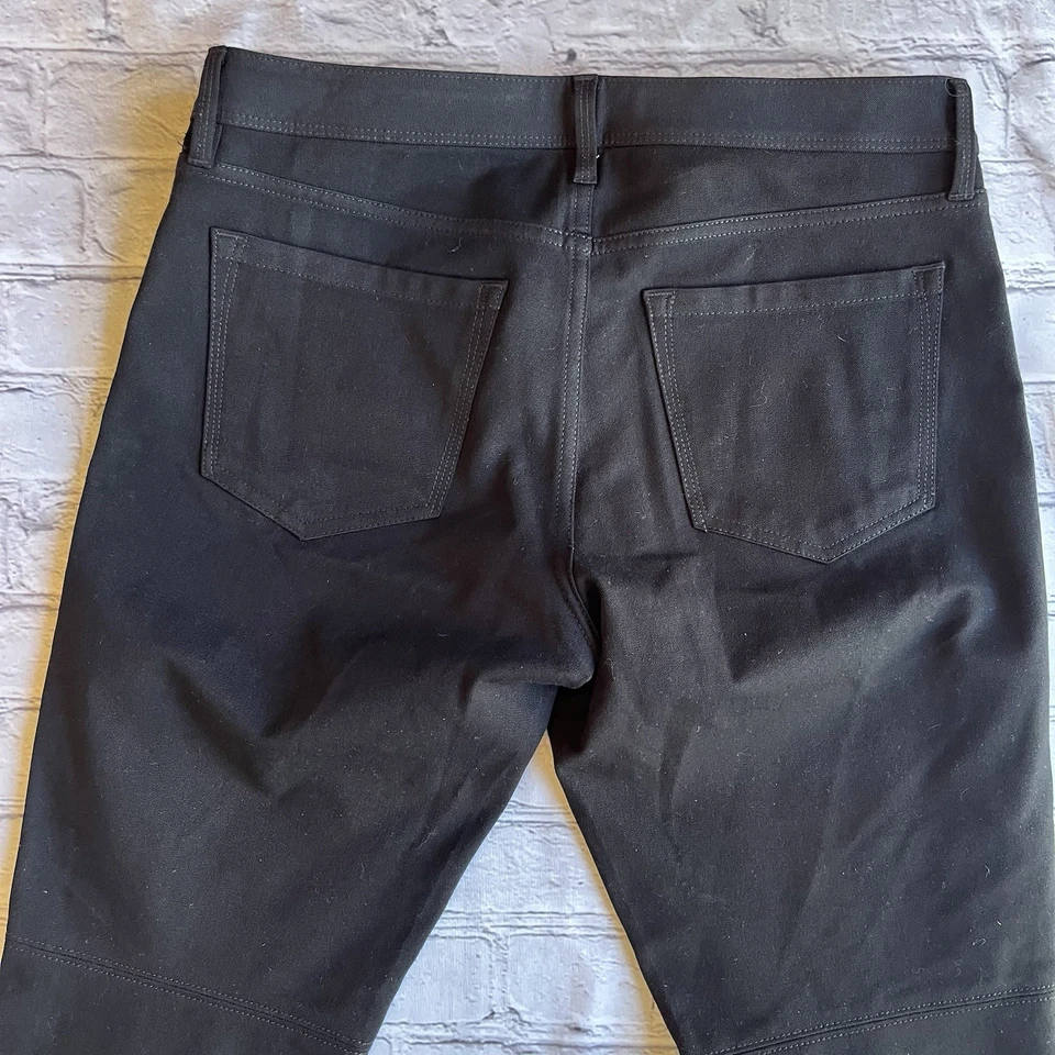 Banana Republic Sloan Faux Leather Pants Size 4 Moto Emo Grunge Indie Sleeze EUC - Image 4 of 4