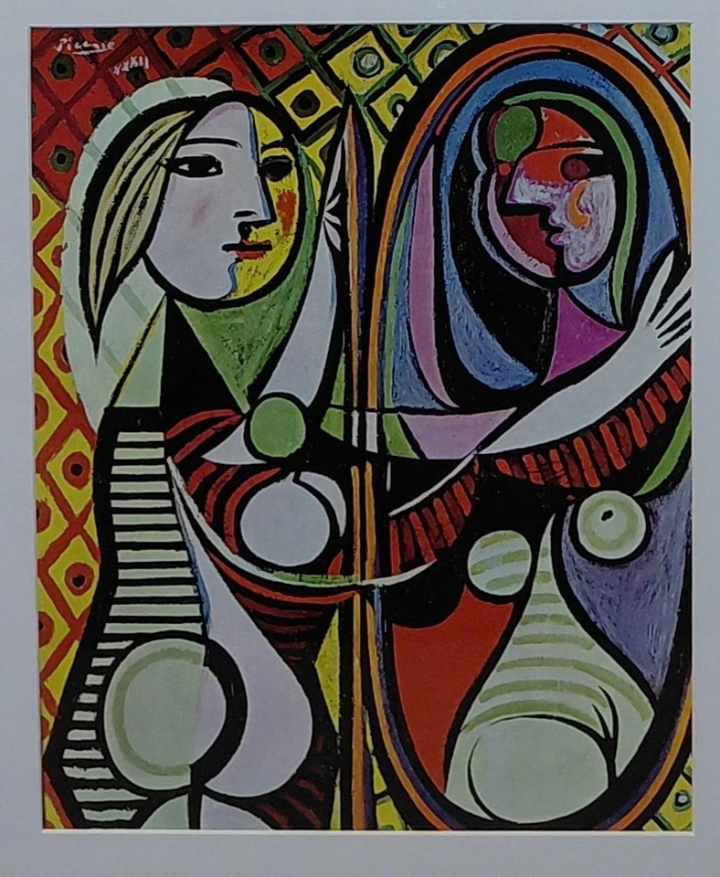 Pablo Picasso "Girl before a Mirror" Signed 13.5" x 16" Framed Fine Art Print - Image 2 of 3
