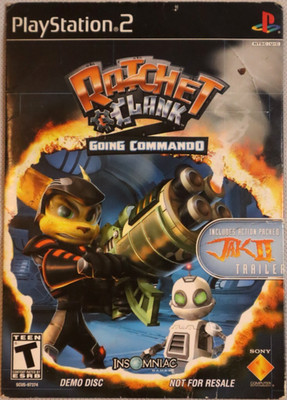 RATCHET & CLANK GOING COMMANDO PS2 DEMO VIDEO GAME DISC PlayStation 2 VTG RARE