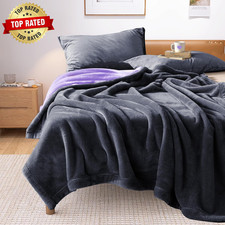 Waterproof Reversible Blanket for Bed King Size, 90"X80", Stain Proof Leakproof