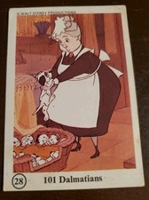 Ty-Phoo Disney Collection Card #28 101 Dalmatians 1975 Walt Disney Productions