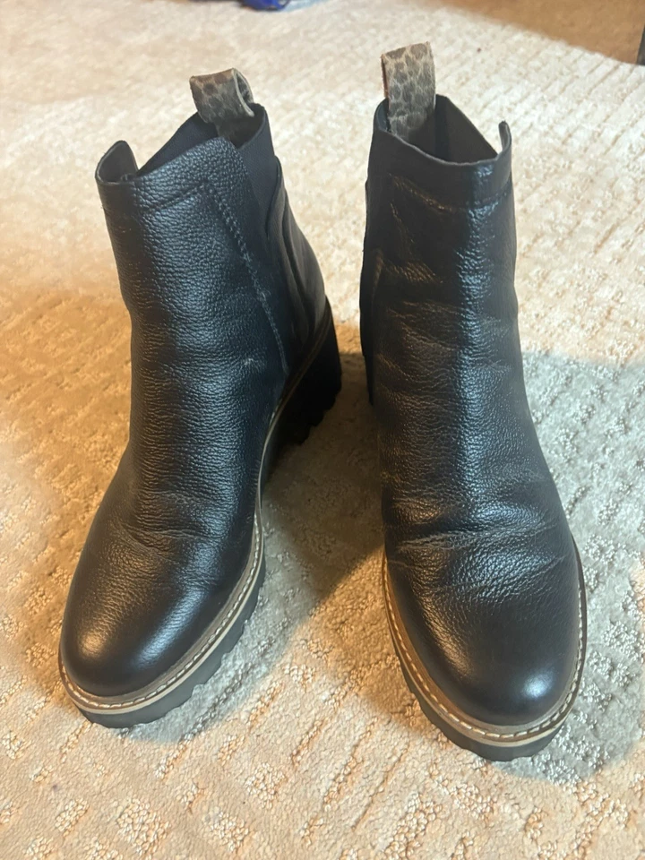 Mujer Talla 8.5 Dolce Vita Botines Cuero Negro Foto 4 de 4