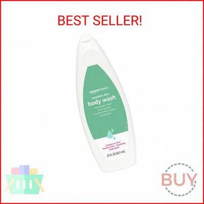 Amazon Basics Body Wash for Sensitive Skin, Hypoallergenic 22 fl oz (Pack of 1)