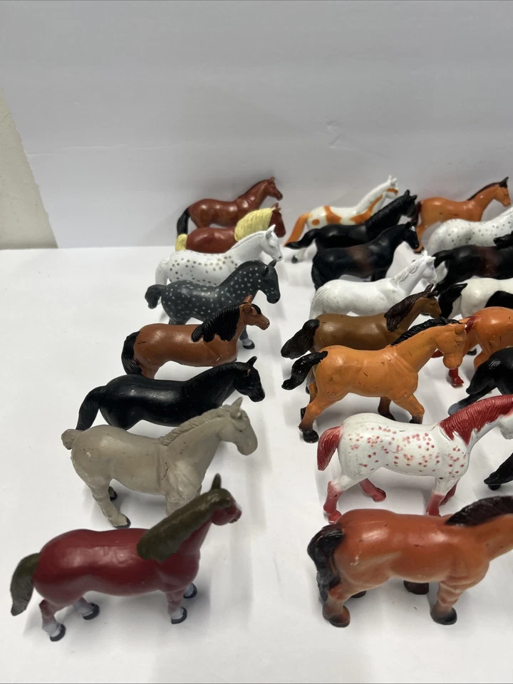 Funrise винтажный 1988 International Show лошадь лот из 39 многоцветный лошадей + карта - Изображение 2 из 4