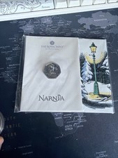 Narnia 2023 The Lion The Witch and The Wardrobe 50p BU Coloured Coin