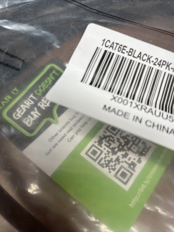 Cables Cat6-e Patch Cable - Black Rj45 24pk - Image 3 of 3