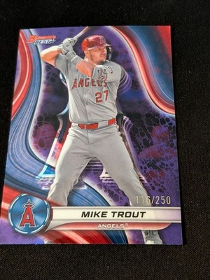 2024 Bowmans Best Mike Trout #1 116/250 Purple