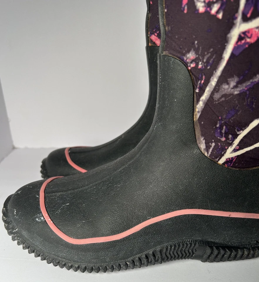 Muck Boots Hale Multitemporada Para Mujer Botas de Goma Rosa/Púrpura Camuflaje Talla 8 Foto 4 de 4