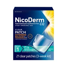 NicoDerm CQ Nicotine Patches and Support Program 21 mg, Step 1 - 21 Ct