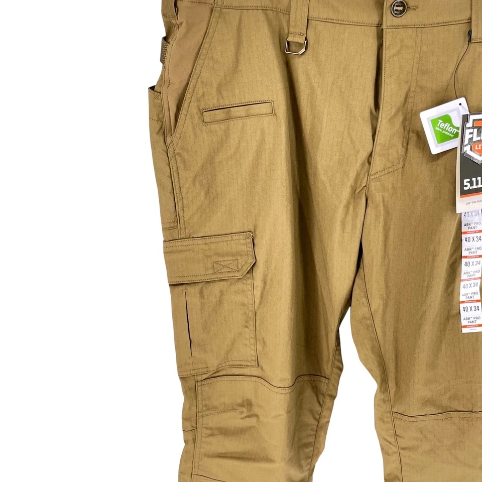 Pantalones 5.11 Tactical ABR Pro 40x34 Straight Flex Lite Cargo Tostado NUEVOS Foto 4 de 4