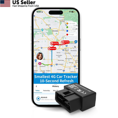 Benbengo OBD GPS Tracker for Vehicles & Fleet, Plug in Car Tracker, 10-sec... 