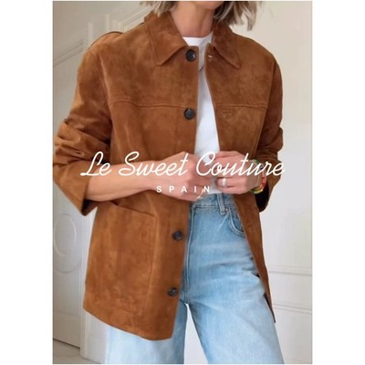 ZARA WOMAN FW25 SUEDE LEATHER JACKET ZW COLLECTION LIMITED EDITION