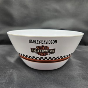 Harley Davidson Popcorn Snack Serving Plastic Bowl Biker Motorcycle Collectible.
