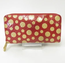 LOUIS VUITTON  Kusama Yayoi Vernis Zippy Around zipper Long Wallet  S#47540