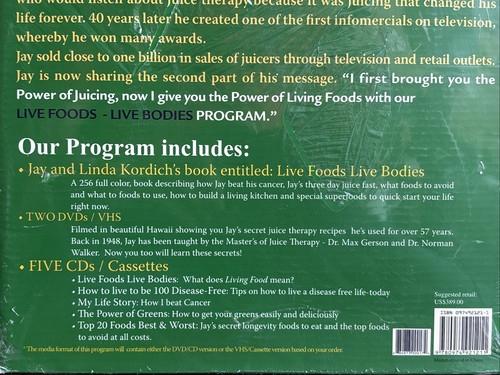 Live Foods Live Bodies Program (242 page Book, 2 DVDs, 5 CDs Multimedia package) - Foto 5 di 7