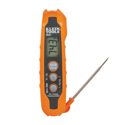 IR07 Dual Infrared (IR) and Probe Pocket Size LCD Digital Thermometer