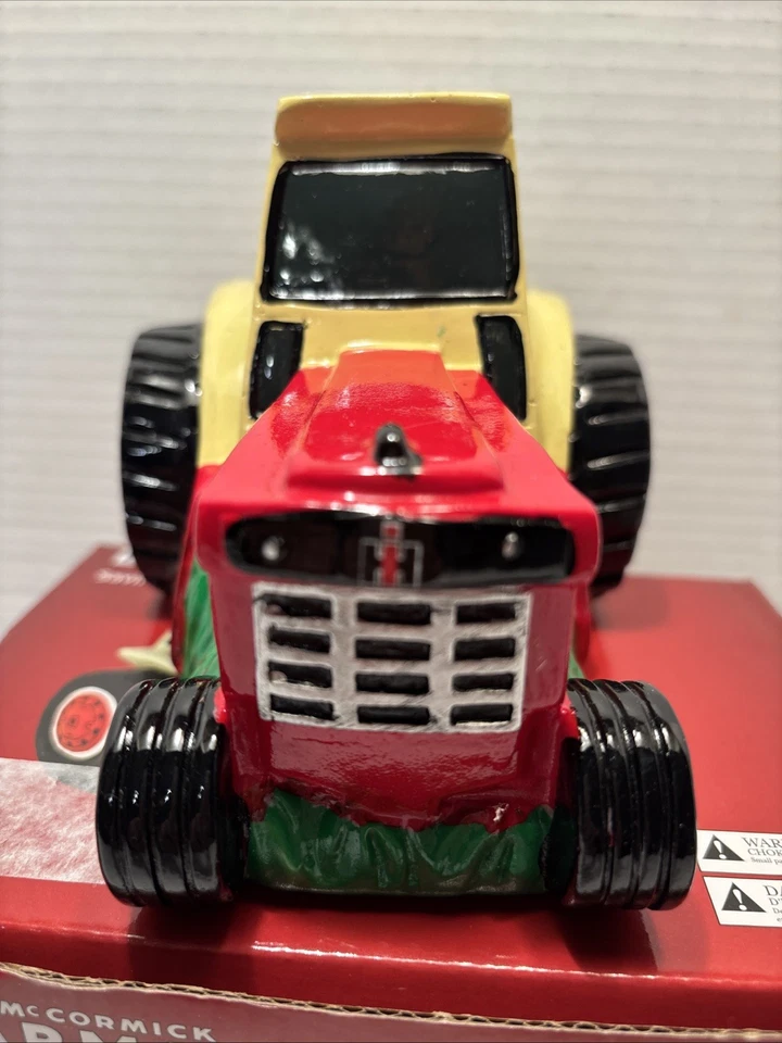 IH Farmall McCormick Tractor Savings Bank Poly resin # 6851 New In Box - Image 3 of 4