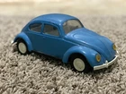 Vintage 1960s Mini Tonka Toys Pressed Steel Blue Volkswagen Beetle VW Bug